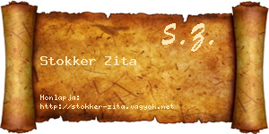 Stokker Zita névjegykártya